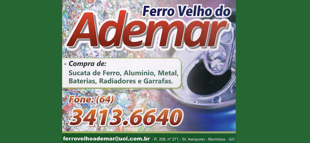 FERRO VELHO DO ADEMAR - FERRO VELHO EM MORRINHOS