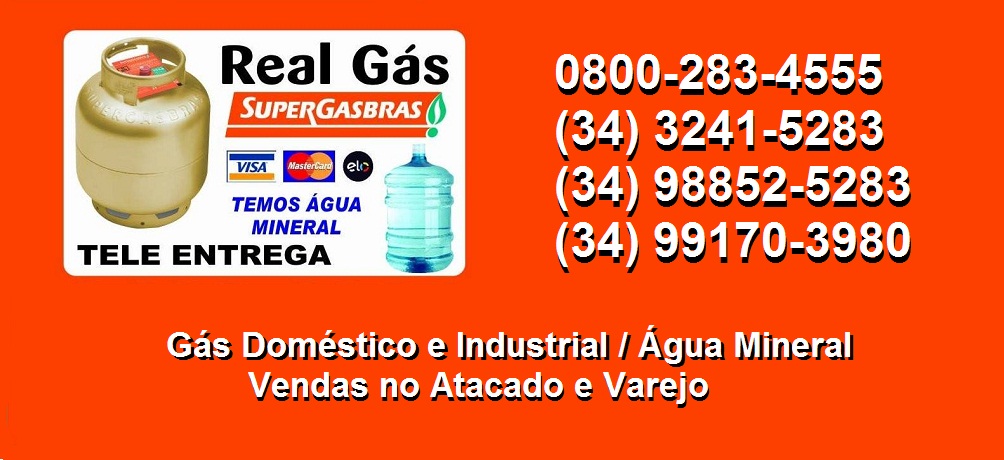 GÁS REAL - GÁS E ÁGUA EM ARAGUARI