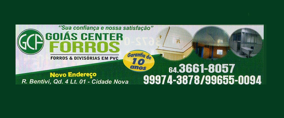 GOIÁS CENTER FORROS - FORROS E DIVISÓRIAS EM PVC EM JATAÍ