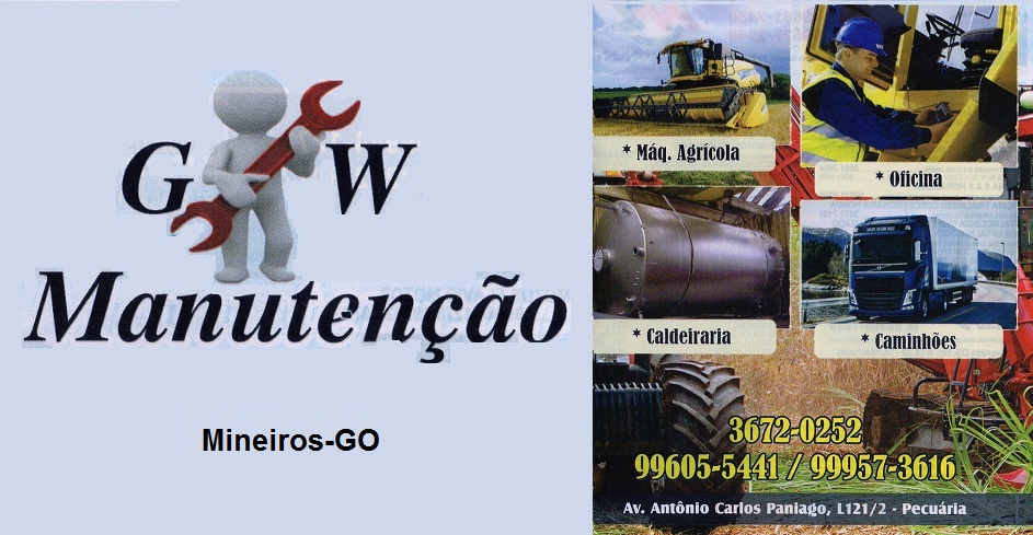 GW MANUTENÇÃO EM MÁQUINAS AGRÍCOLAS EM MINEIROS