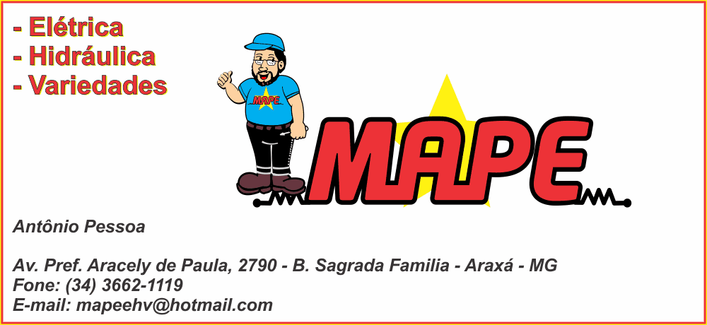 MAPE - MARIDO DE ALUGUEL EM ARAXÁ