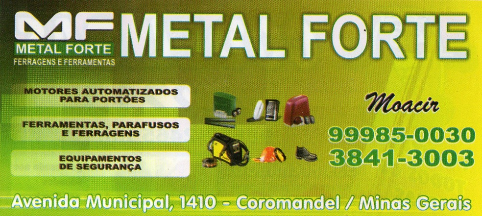 METAL FORTE FERRAGENS E FERRAMENTAS EM COROMANDEL