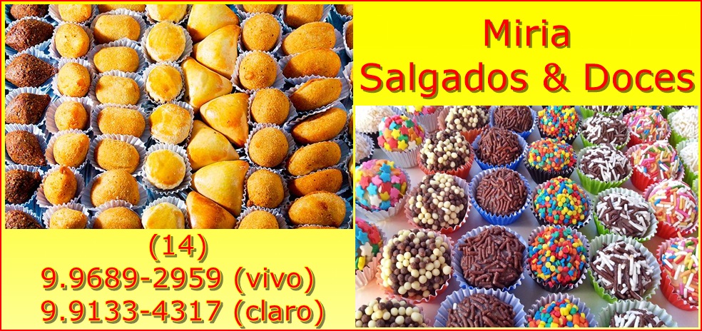 Miria Encomenda de Doces e Salgados em Avaré 