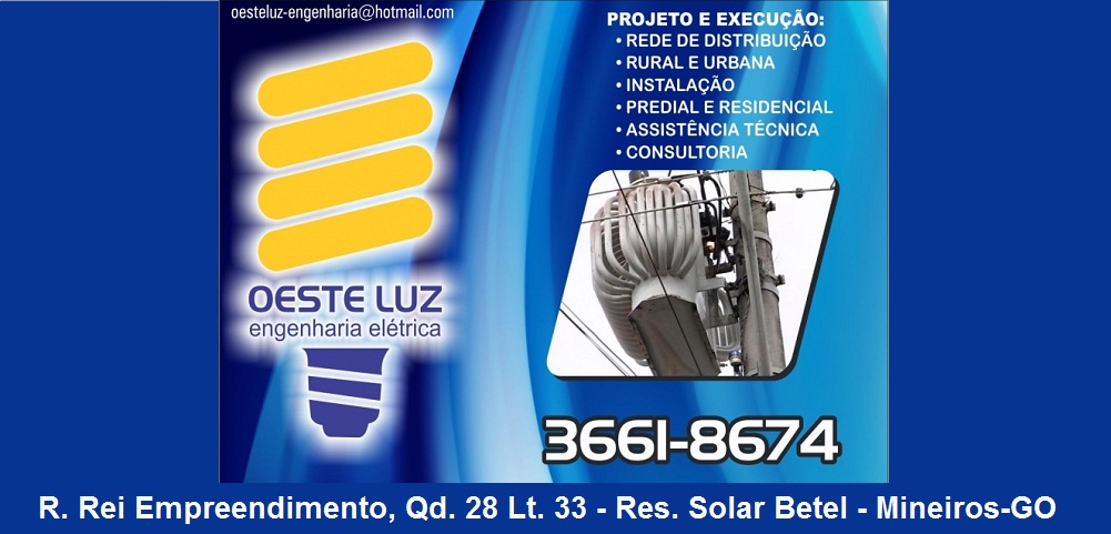 OESTE LUZ ENGENHARIA ELÉTRICA EM MINEIROS