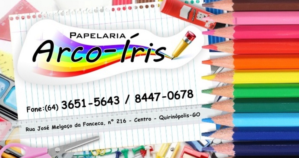 ARCO IRIS PAPELARIA - MATERIAL ESCOLAR EM QUIRINÓPOLIS