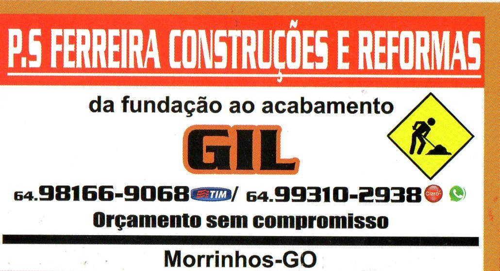 P.S FERREIRA CONSTRUÇÕES E REFORMAS EM MORRINHOS