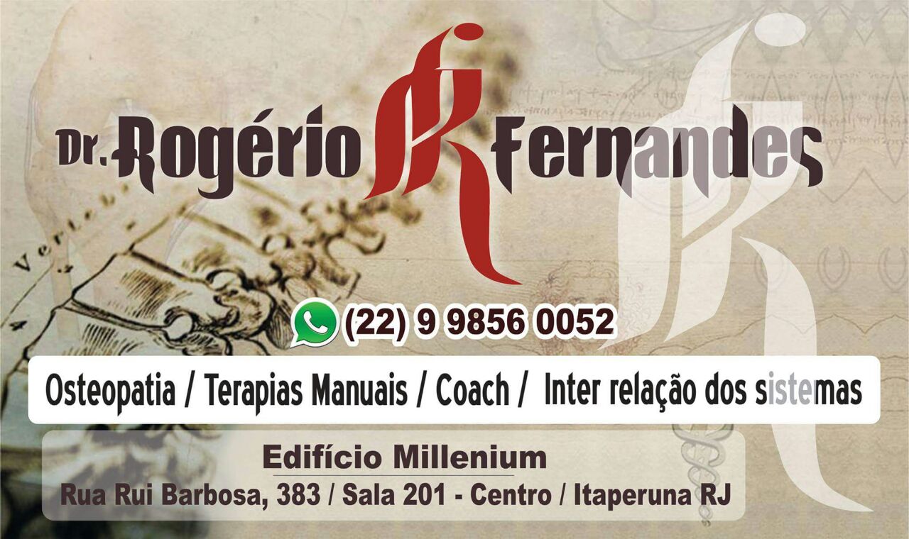 OSTEOPATIA EM ITAPERUNA - DR. ROGÉRIO FERNANDES