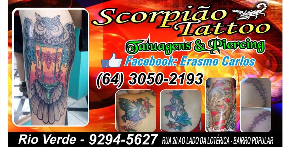 SCORPIÃO TATOO - STUDIO DE TATUAGEM EM RIO VERDE