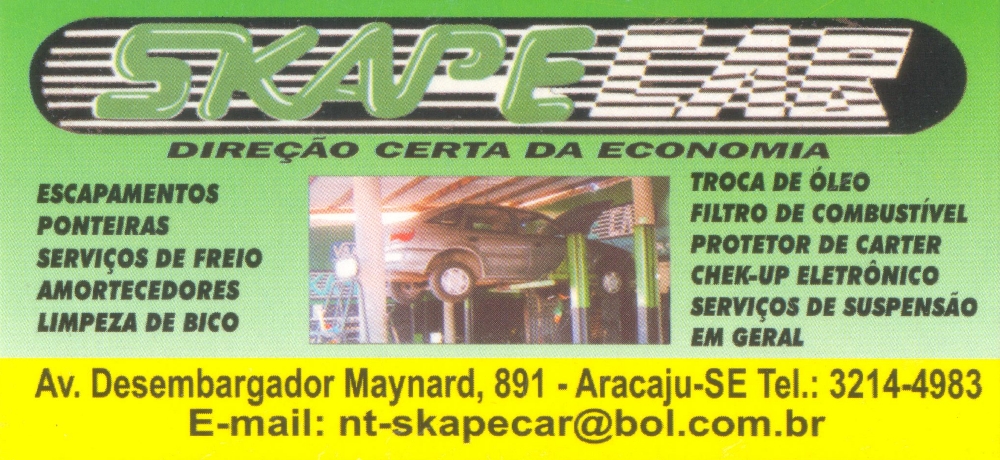 SKAPE CAR - OFICINA MECÂNICA EM ARACAJU