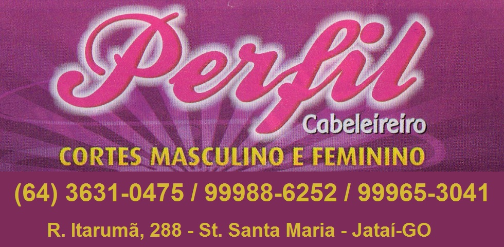 PERFIL CABELEIREIRO - SALÃO DE BELEZA EM JATAÍ