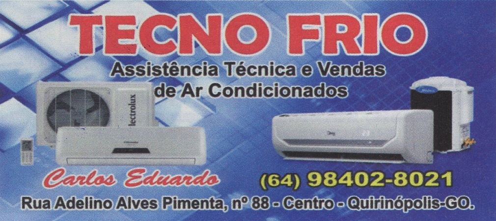 TECNO FRIO ASSISTÊNCIA TÉCNICA EM AR CONDICIONADO QUIRINÓPOLIS