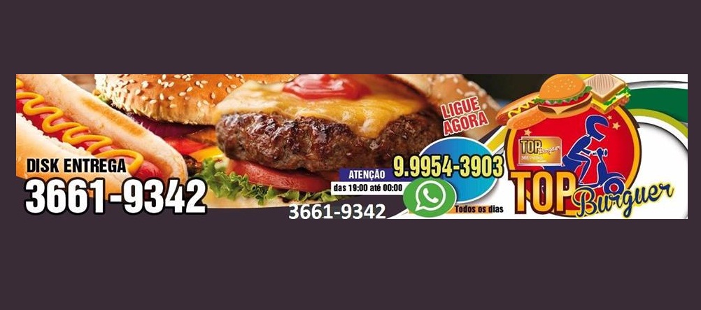 TOP BURGUER - DISK LANCHES EM MINEIROS